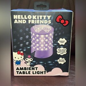 Sanrio Hello Kitty and Kuromi Purple Ambient Table Light NIB NWT NEW